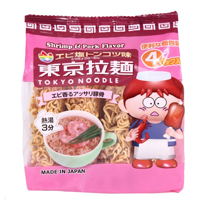 Mỳ Tokyo-ramen vị tôm 120g NHAT.NK Mì Tokyo Ramen vị tôm 120g của Nhật cho bé trên 1 tuổi hình 1