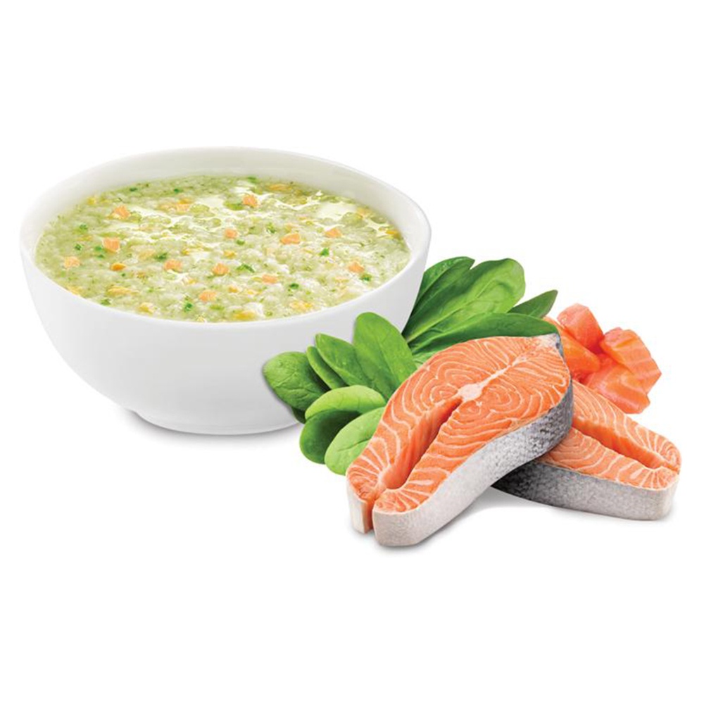 Cháo tươi Sài Gòn Food Baby vị cá hồi - cải bó xôi cho bé 10M+ hình 2