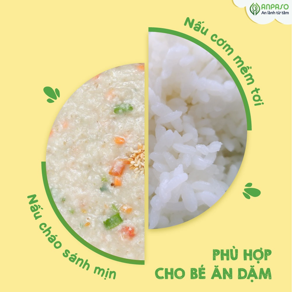 Gạo Japonica cho bé Anpaso 1kg hình 5