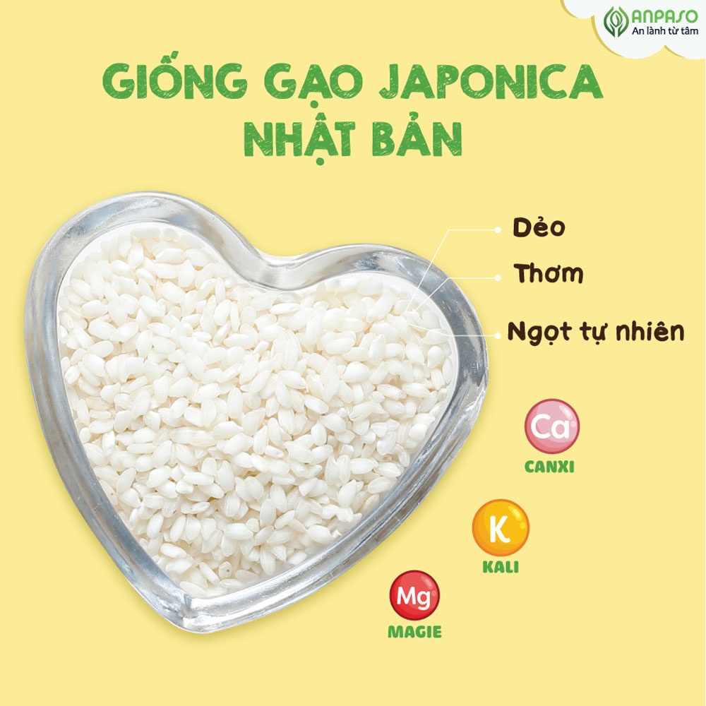 Gạo Japonica cho bé Anpaso 1kg hình 3