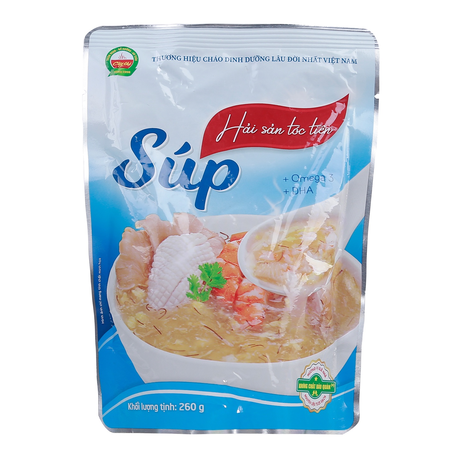 Súp hải sản Tóc Tiên Cây Thị cho bé 1Y+ (260g) hình 1