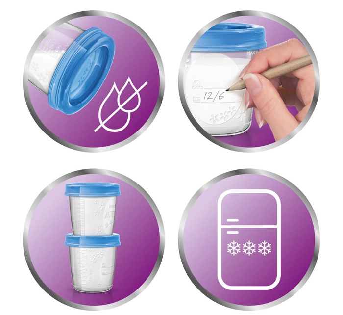 Cốc chia sữa Philips Avent SCF619/05 180ml hình 4