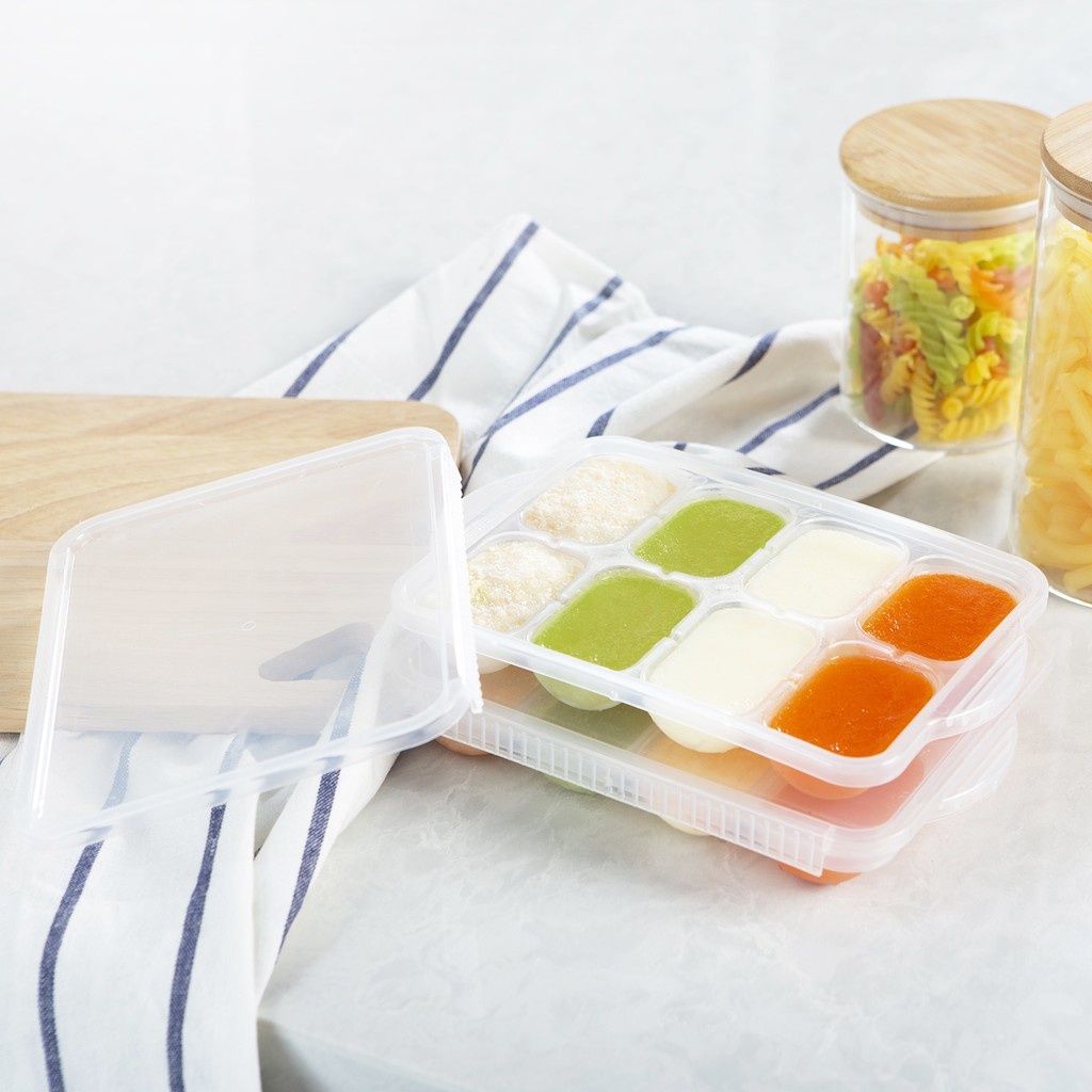 Khay trữ đồ ăn dặm Amori Inochi hình 1