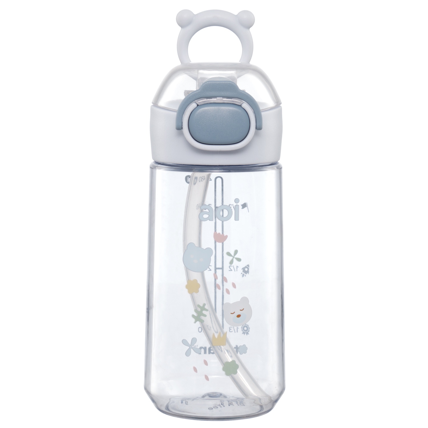 Bình nước trẻ em tritan Aoi Buddy gấu 480ml hình 2