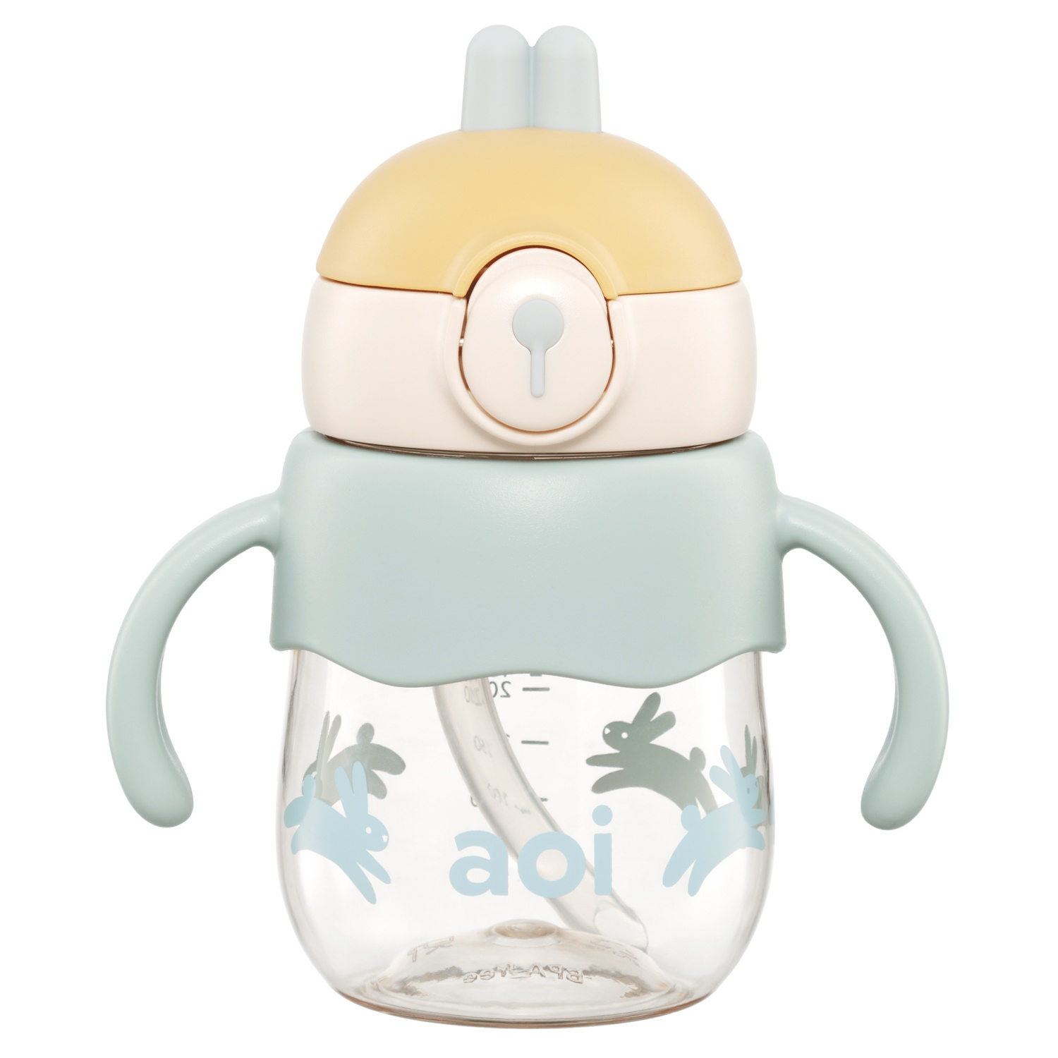 Bình nước trẻ em tritan Aoi Bunny thỏ 450ml hình 3
