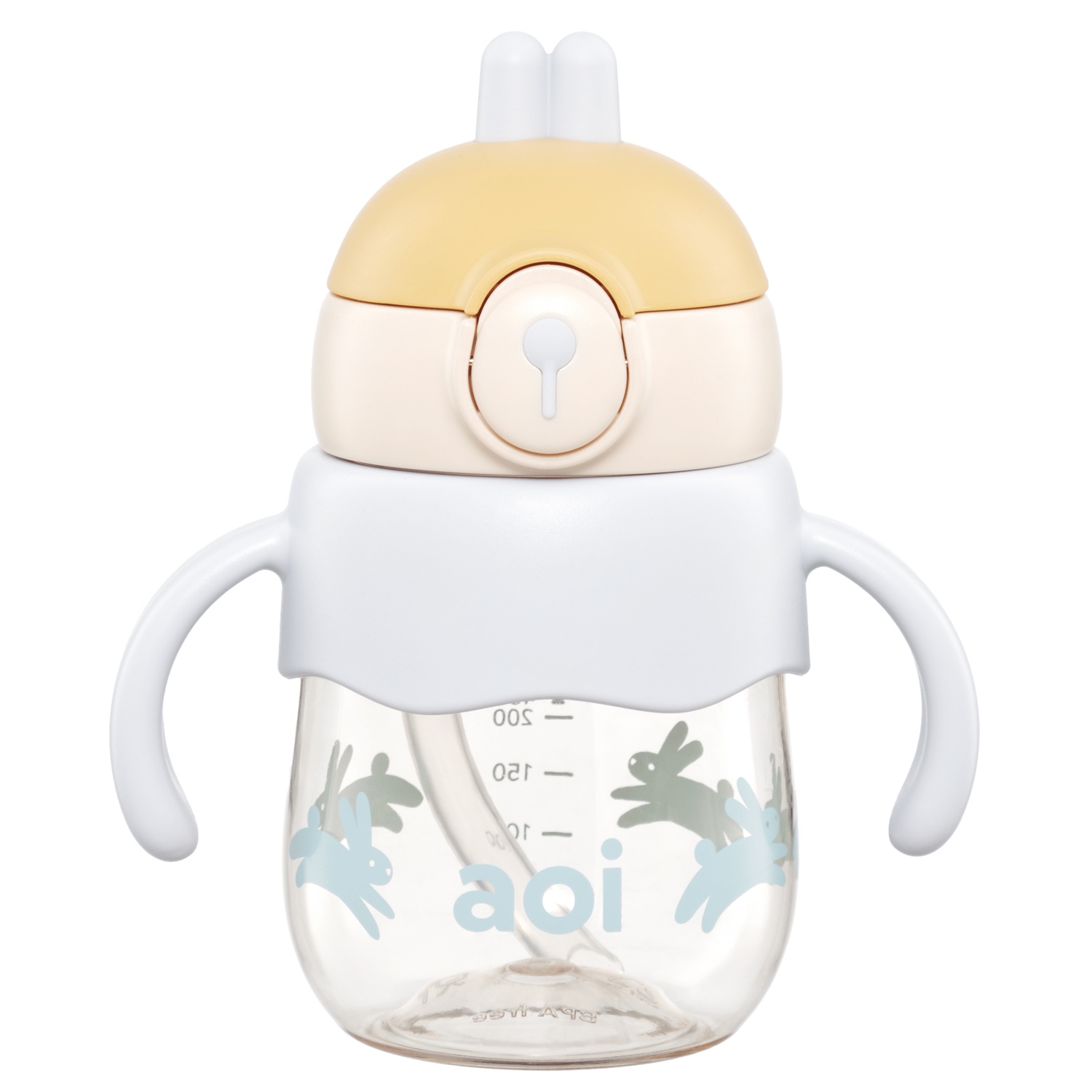 Bình nước trẻ em tritan Aoi Bunny thỏ 450ml hình 4