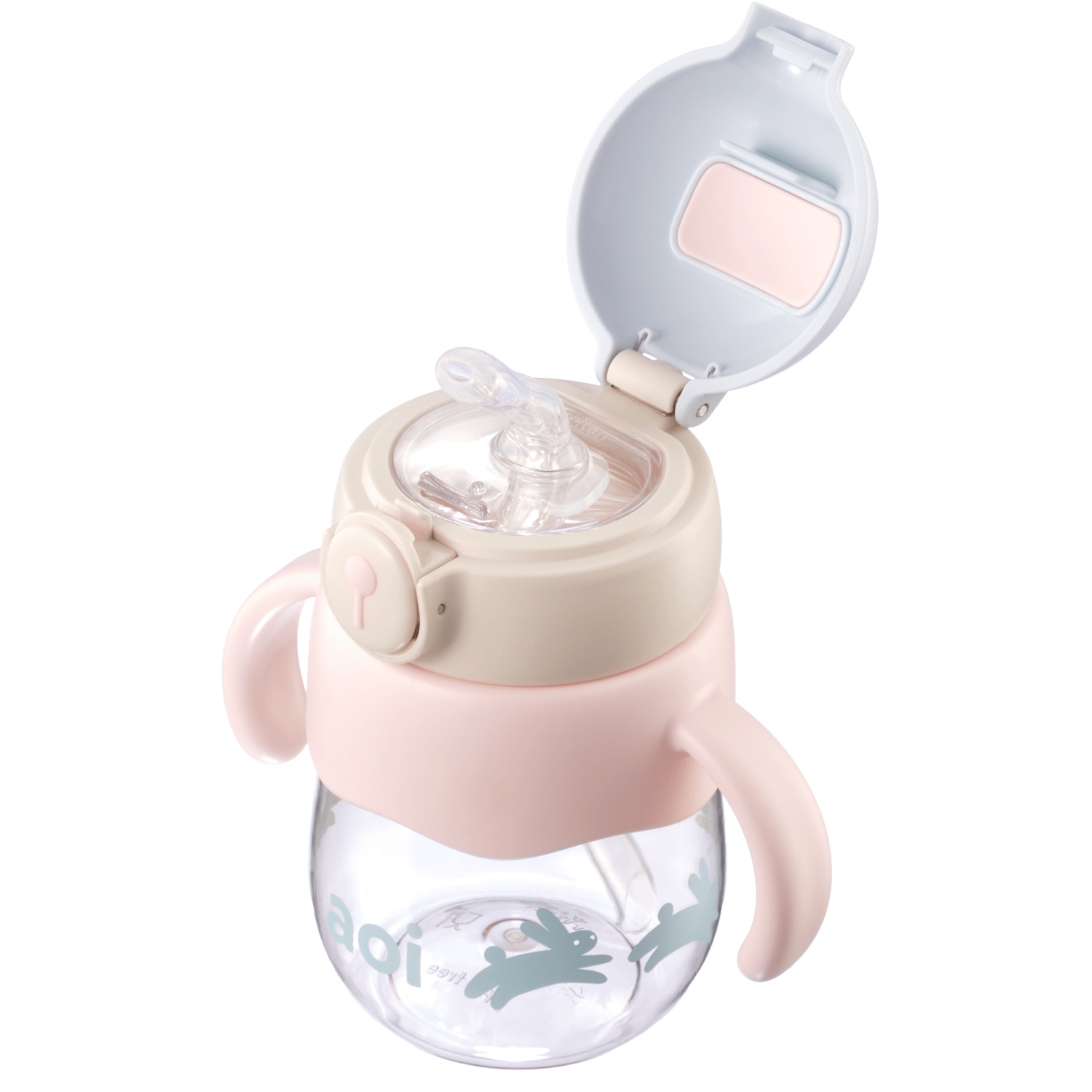 Bình nước trẻ em tritan Aoi Bunny thỏ 450ml hình 6