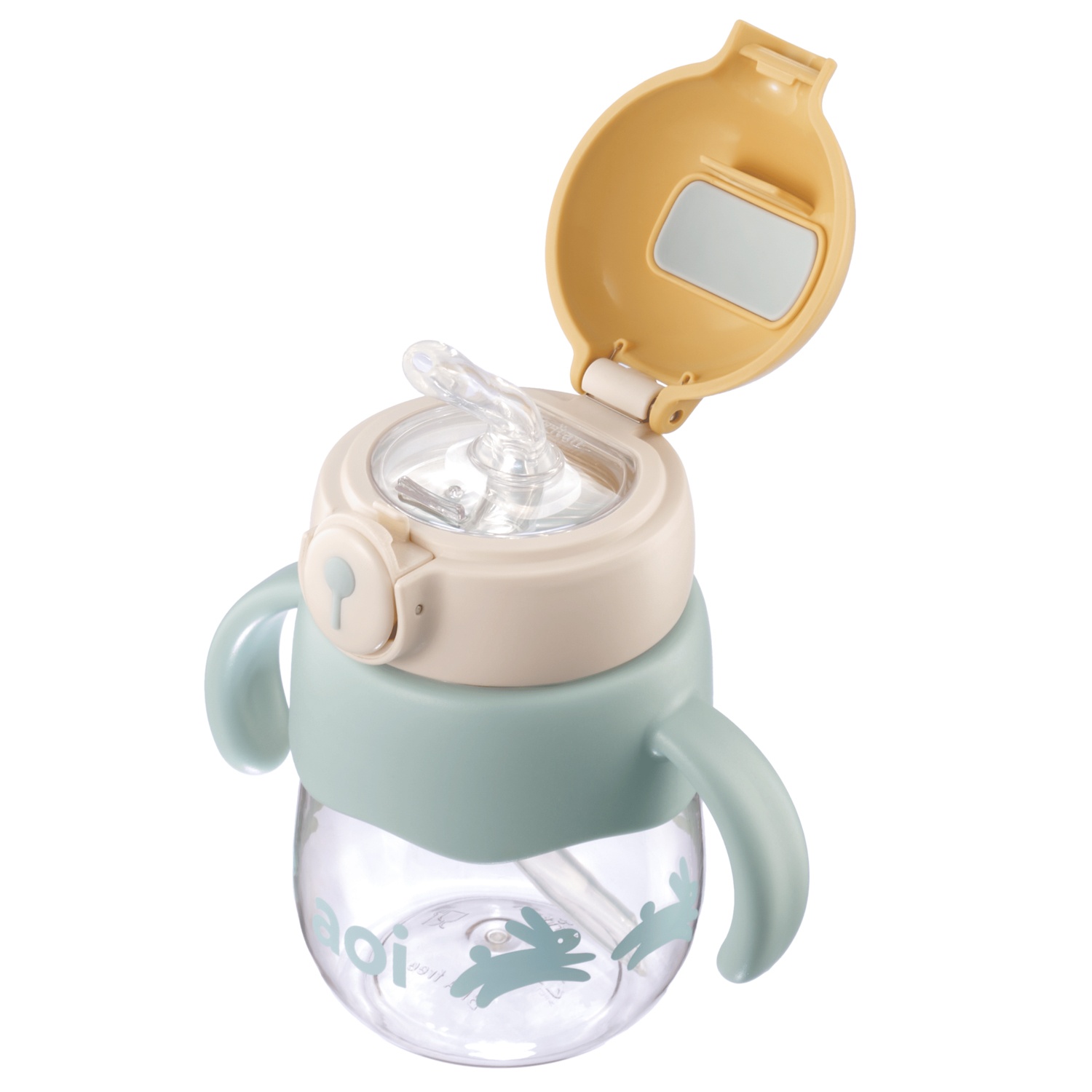 Bình nước trẻ em tritan Aoi Bunny thỏ 450ml hình 5