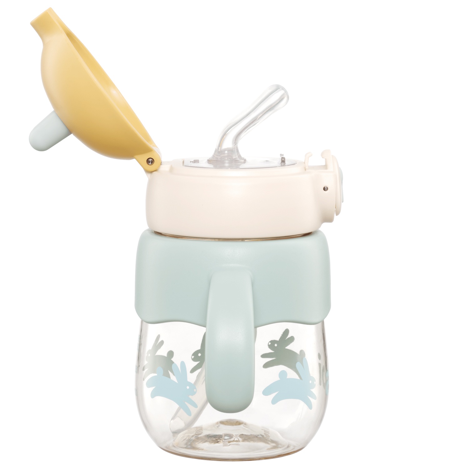 Bình nước trẻ em tritan Aoi Bunny thỏ 450ml hình 7