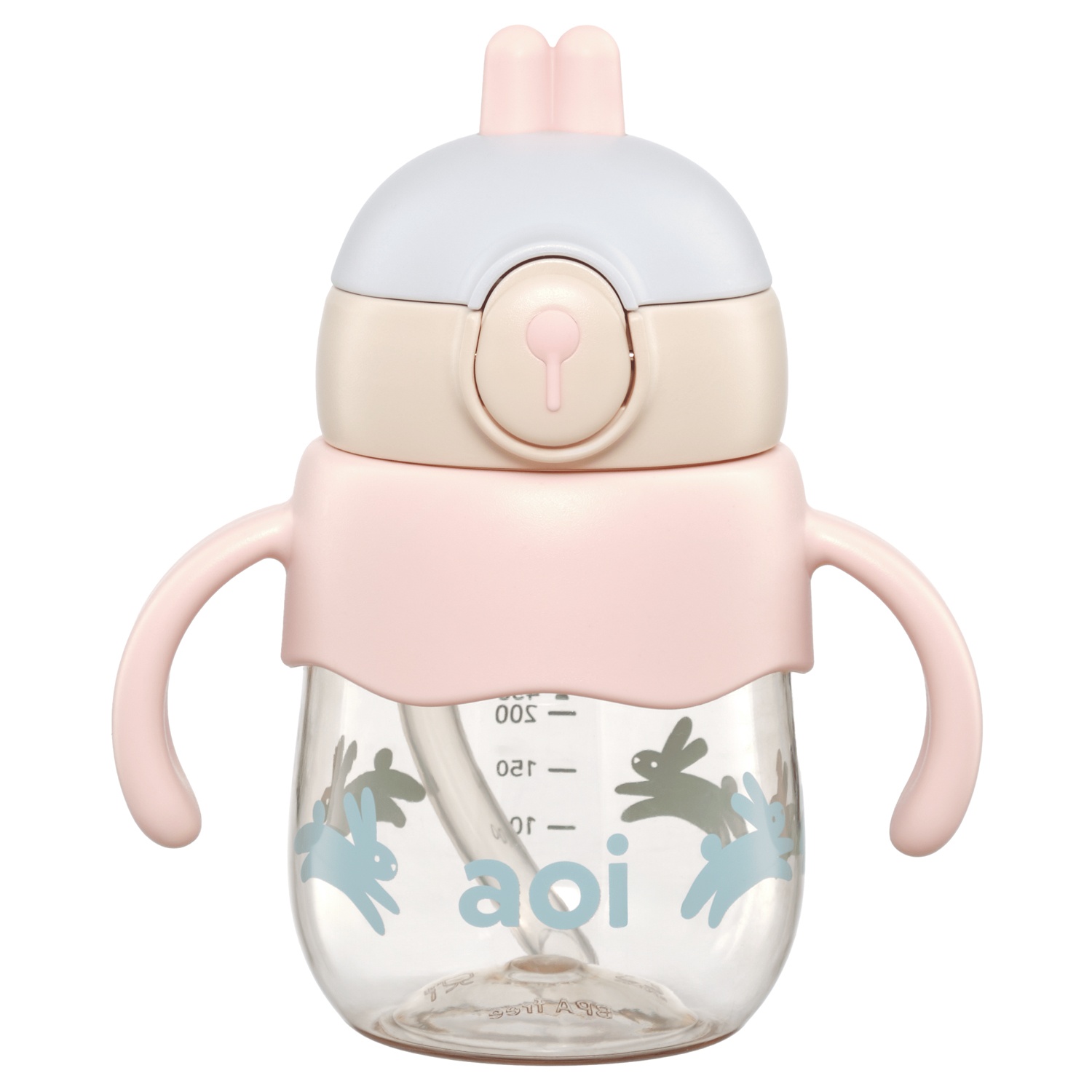 Bình nước trẻ em tritan Aoi Bunny thỏ 450ml hình 2