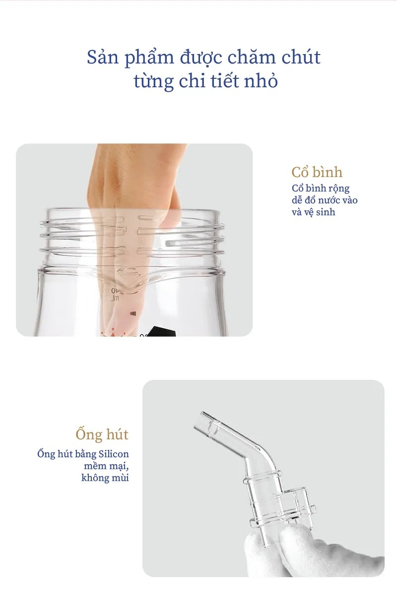 Bình tập uống nước cho bé Tritan Galena GA-B05 240ml (Màu ngẫu nhiên) hình 4