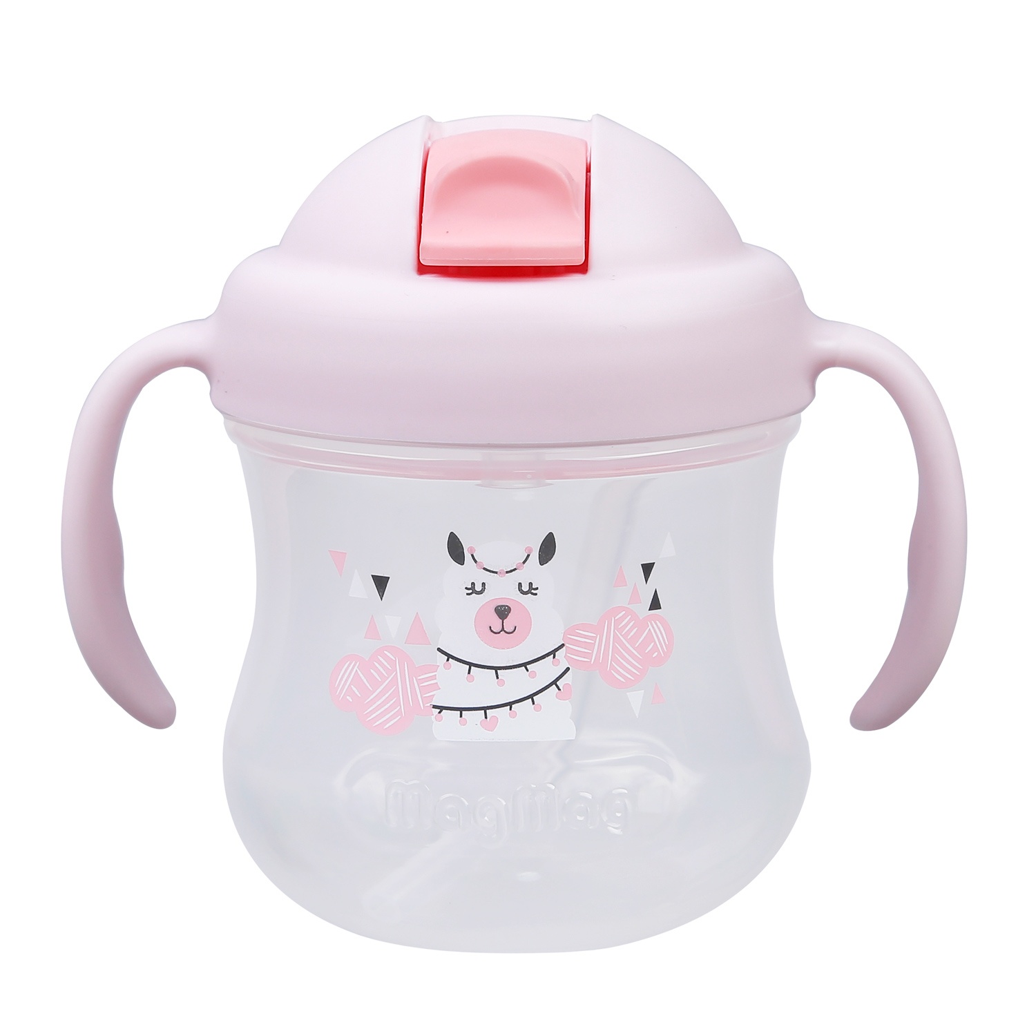 Bình uống nước cho bé có tay cầm và ống hút Pigeon MagMag 200ml (New) (Màu ngẫu nhiên) hình 3