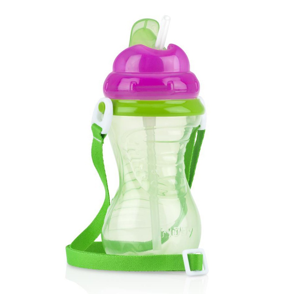 Bình uống nước có ống hút Ruby 420ml (kèm dây đeo) hình 3