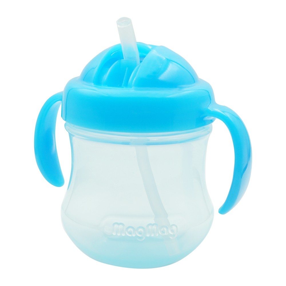 Bình uống nước có tay cầm và ống hút Pigeon MagMag 200ml hình 2