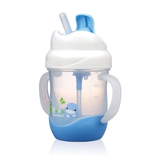 Bình uống nước kèm ống hút và có tay cầm KuKu Ku5472 200ml (Màu ngẫu nhiên) hình 3