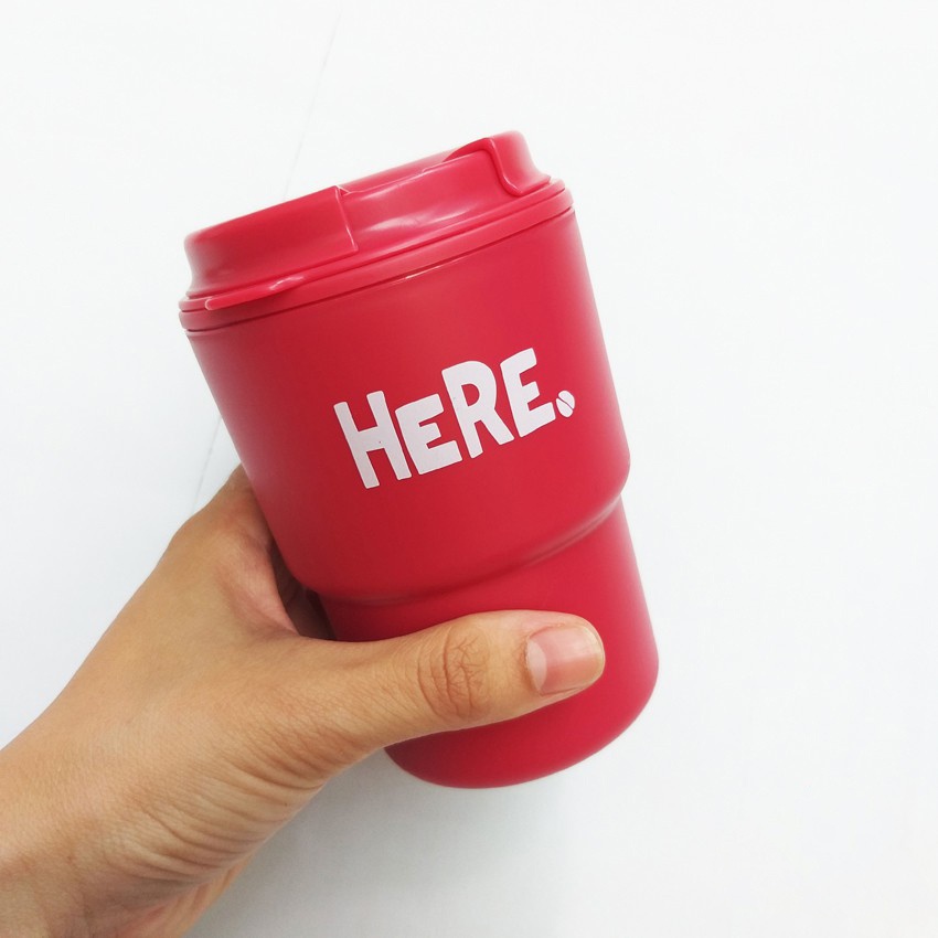 Cốc uống nước có nắp xoay KBN (Đỏ)