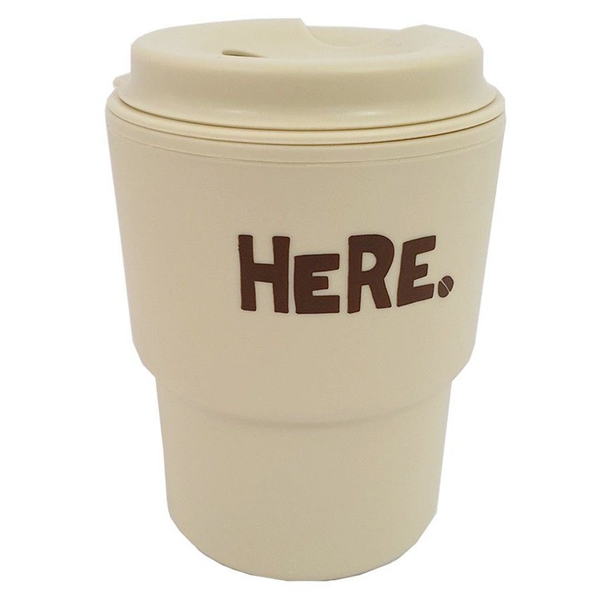 Cốc uống nước có nắp xoay KBN (Trắng) hình 1