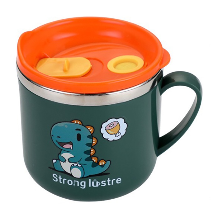 Cốc uống nước giữ nhiệt cho bé Inox kèm nắp đậy 250ml (Màu ngẫu nhiên) hình 5