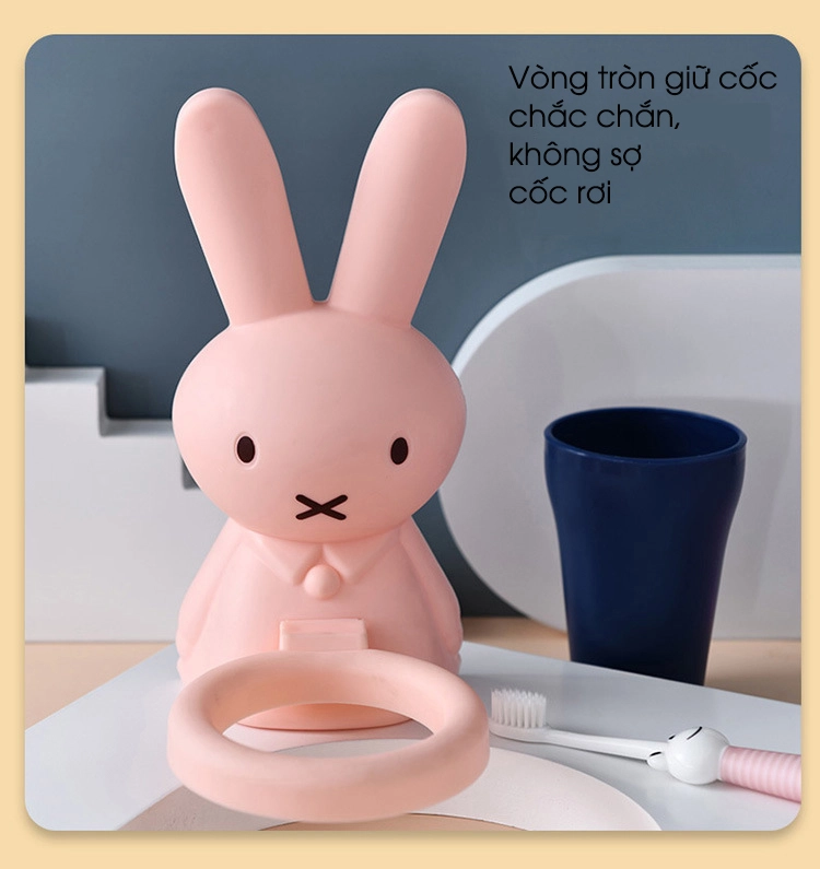 Giá để cốc đánh răng hình chú thỏ AC (Màu ngẫu nhiên) hình 5