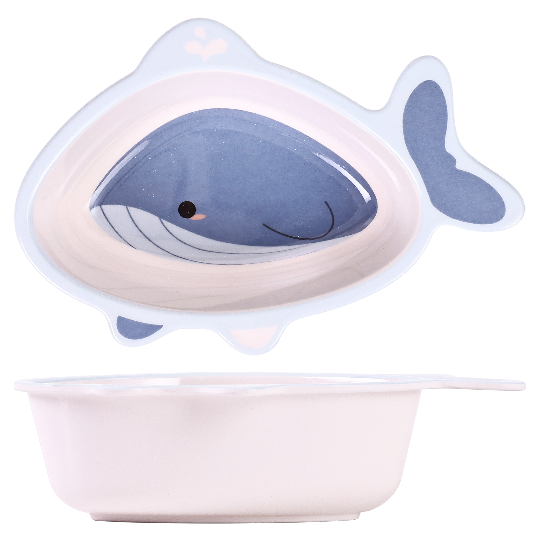 Bát ăn dặm cho bé Mamago Blue Whale 120g hình 1