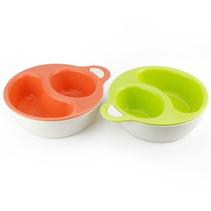 Bát ăn dặm chia ngăn Inomata (Màu ngẫu nhiên) hình 1