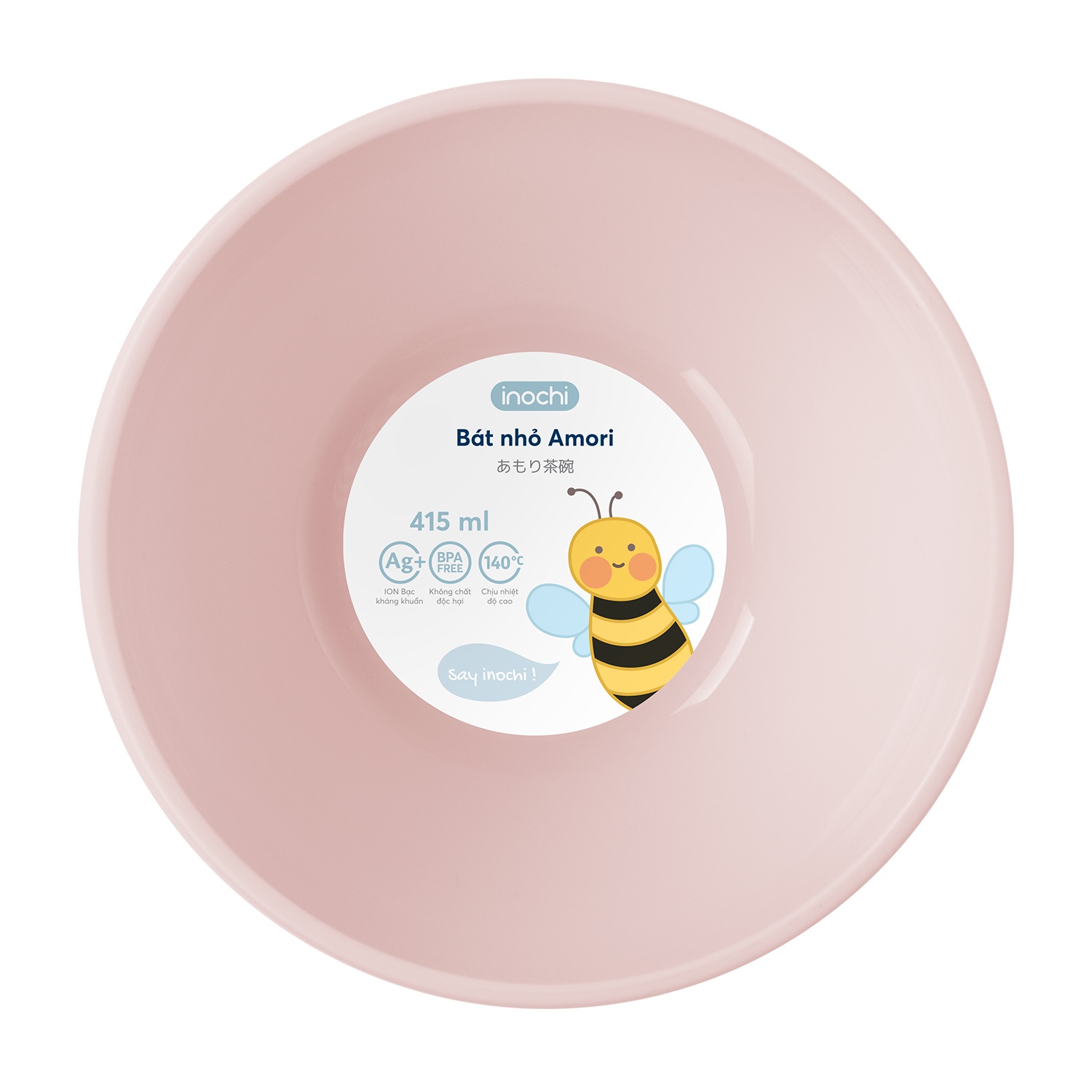 Bát ăn dặm cho bé Amori 415ml (Màu ngẫu nhiên) hình 1