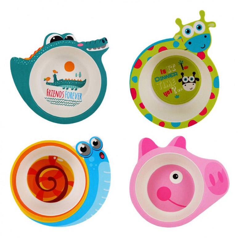 Bát ăn dặm cho bé nhiều hình Bamboo RoyalCare D1822 hình 1