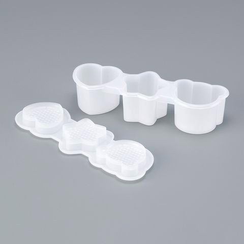 Bộ 3 khuôn cơm trứng Inomata Konbini nhựa trong hình 1