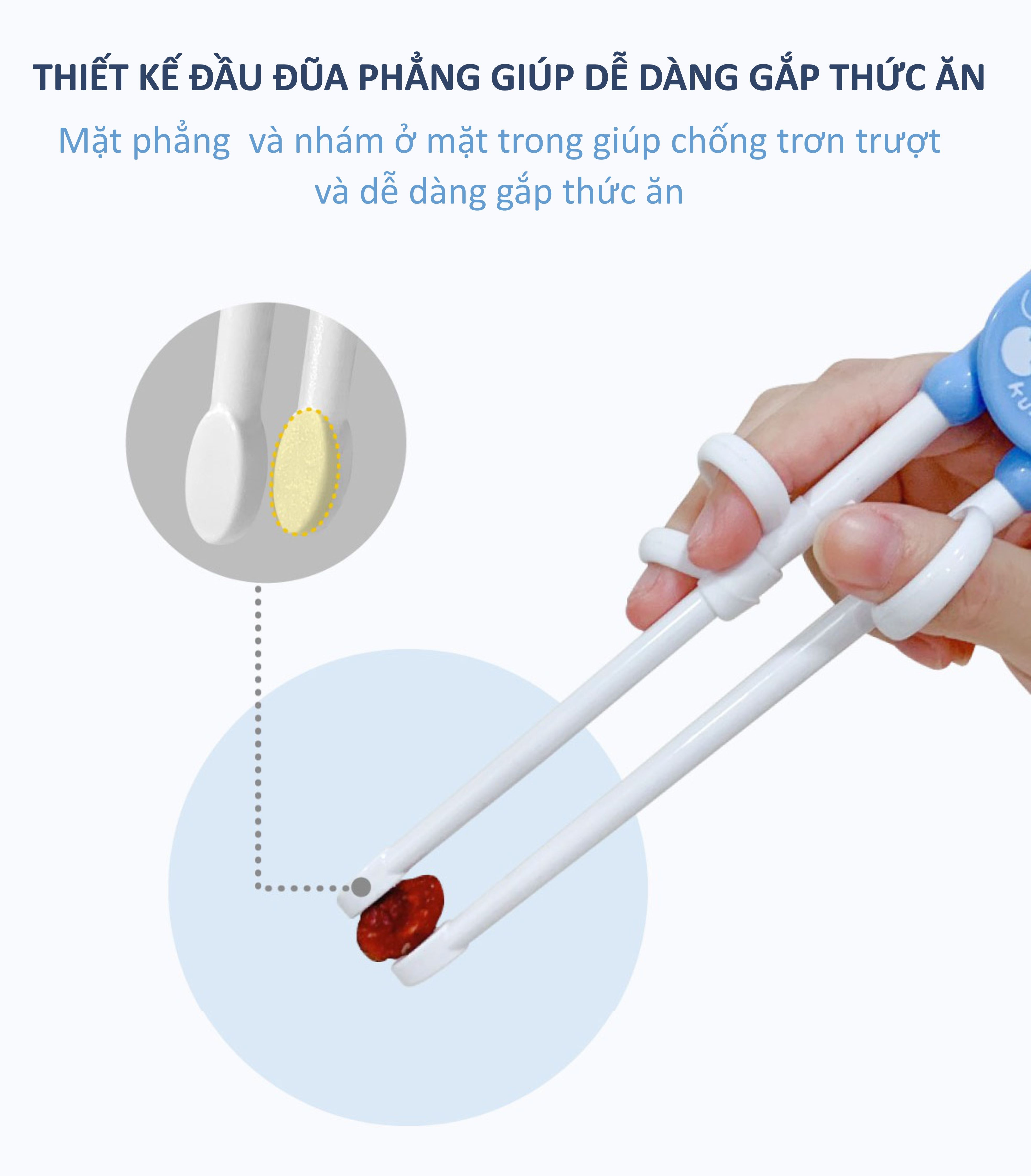 Đũa tập ăn cho bé KuKu KU3038 (Trên 2 tuổi) (Màu ngẫu nhiên) hình 4