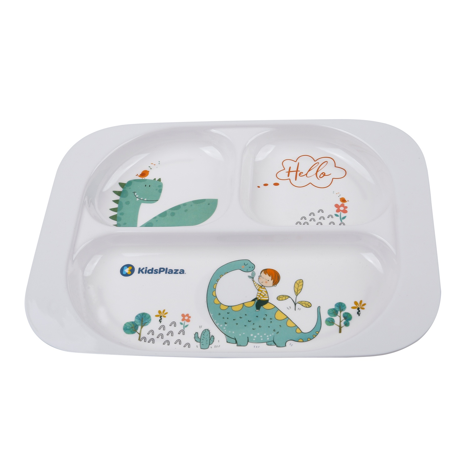 Khay ăn 3 ngăn KidsPlaza Dinosaur T002 170g hình 2