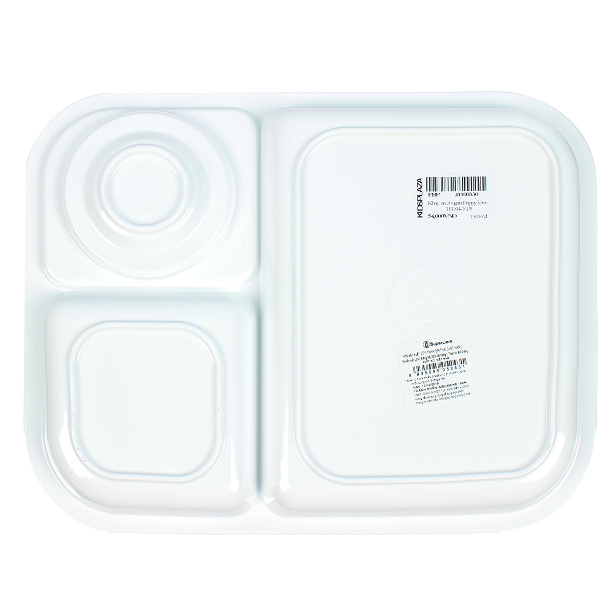 Khay ăn 3 ngăn Puppy love T6044-105 hình 2