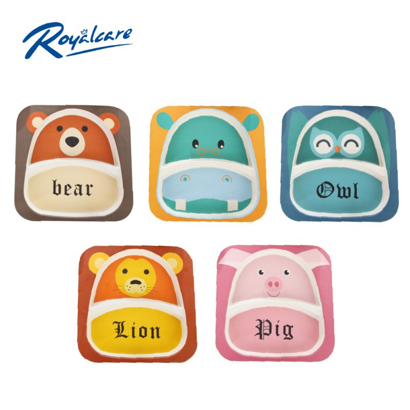 Khay ăn dặm chia hai ngăn Bamboo RoyalCare D7006 (Màu ngẫu nhiên) hình 1