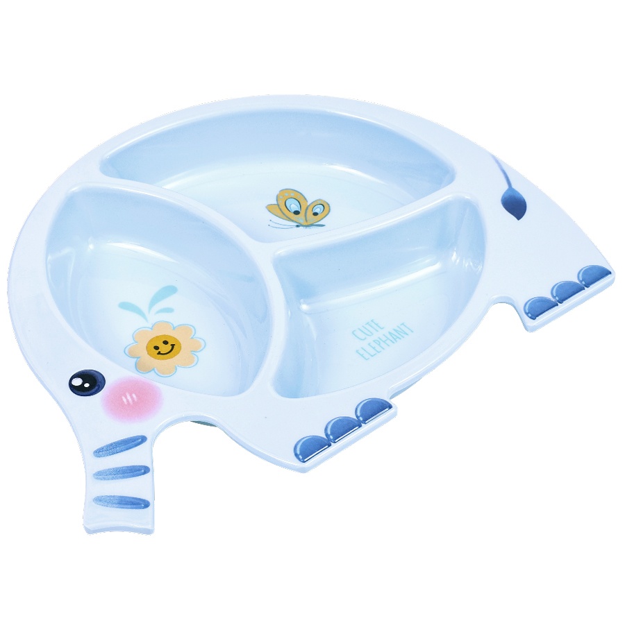 Khay ăn dặm Mamago Cute Elephant chia 3 ngăn 245g hình 1