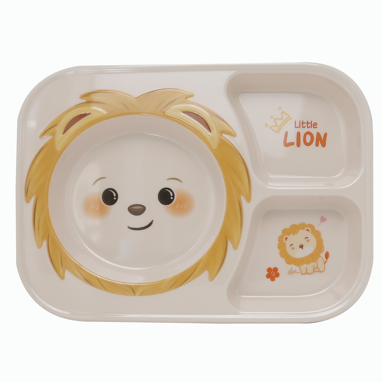 Khay ăn dặm Mamago Little Lion chia 3 ngăn 260g