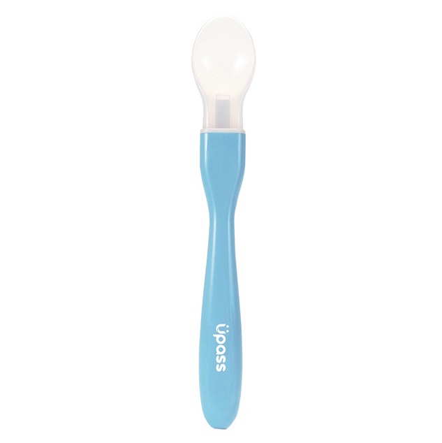 Thìa ăn dặm silicone cán dài UP3039Y (Màu ngẫu nhiên) hình 2