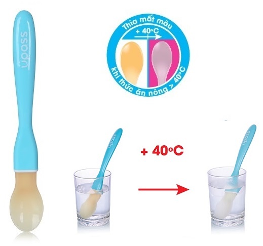 Thìa silicone cảm ứng nhiệt Upass UP3039S (Màu ngẫu nhiên) hình 4