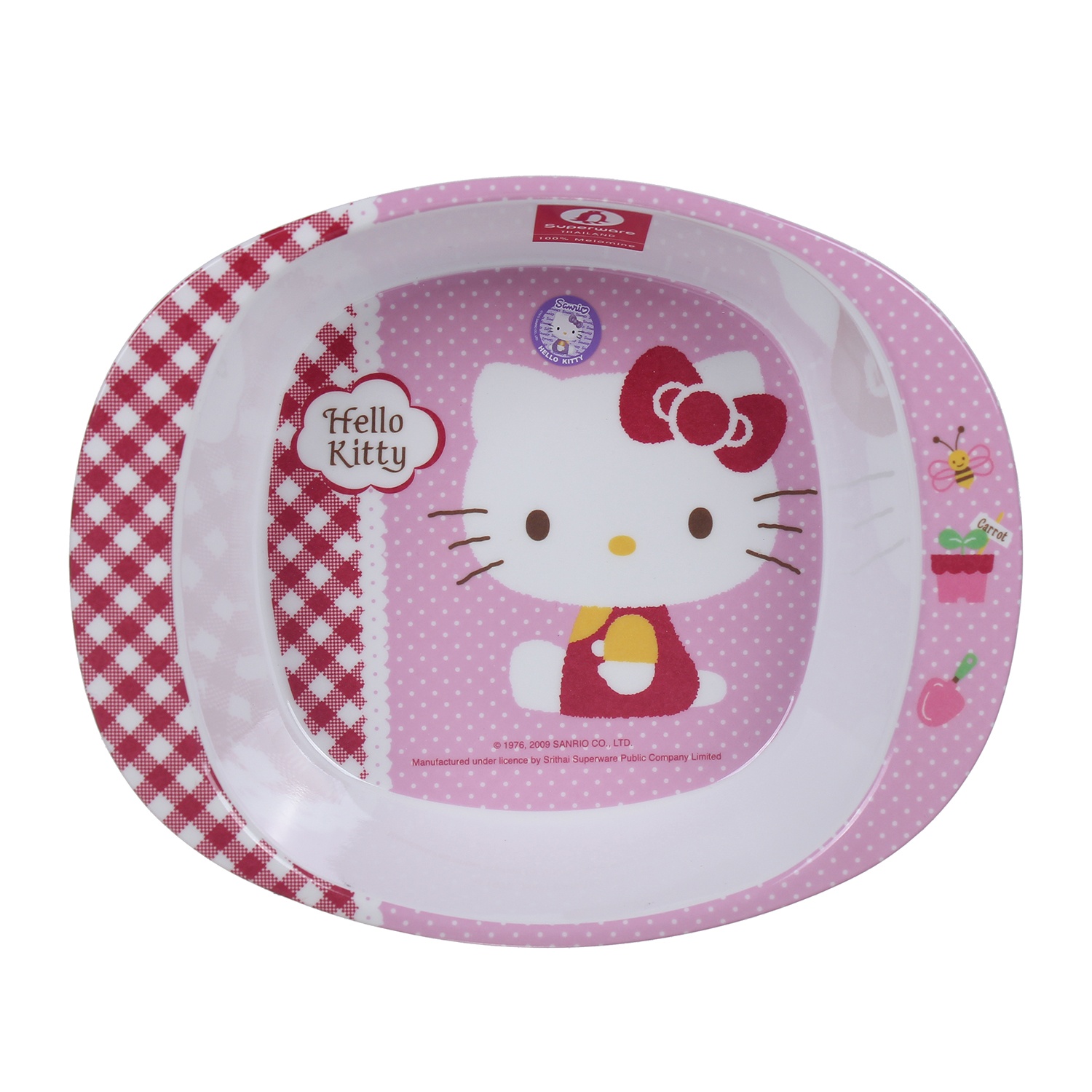 Bát ăn có tay cầm in hình Hello Kitty Superware B225-6 hình 1