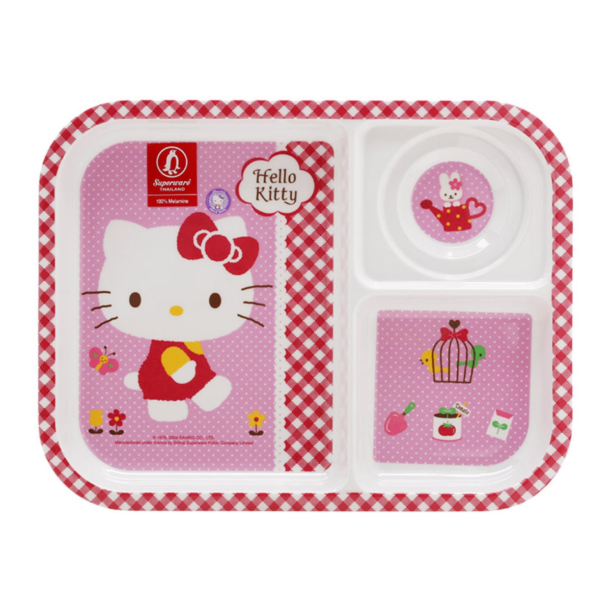 Khay 3 ngăn Superware Hello Kitty hình 1