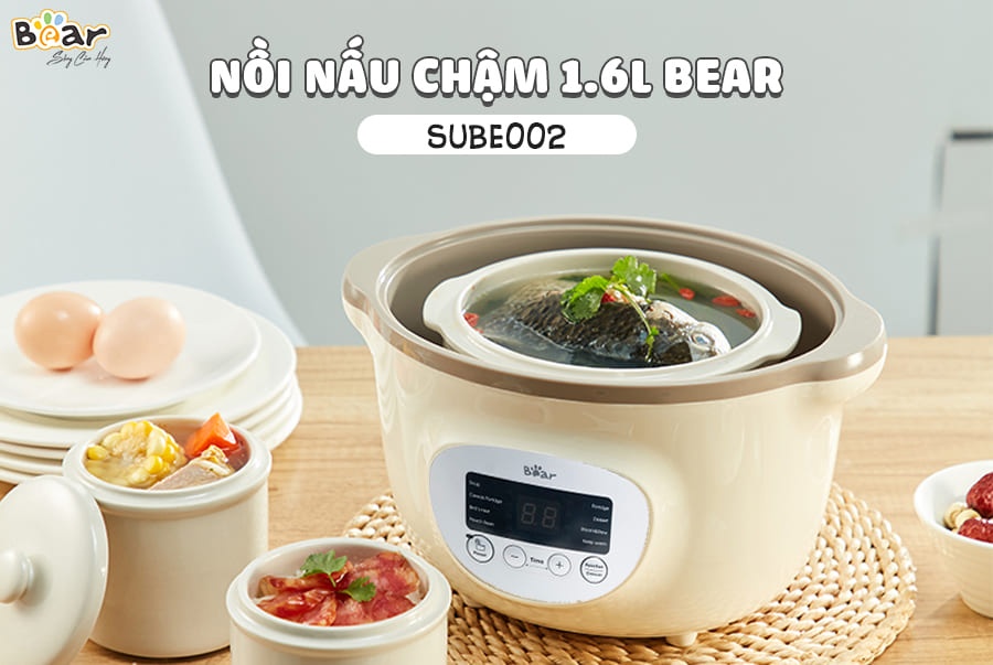 Nồi nấu chậm Bear 1.6L SUBE002 hình 6