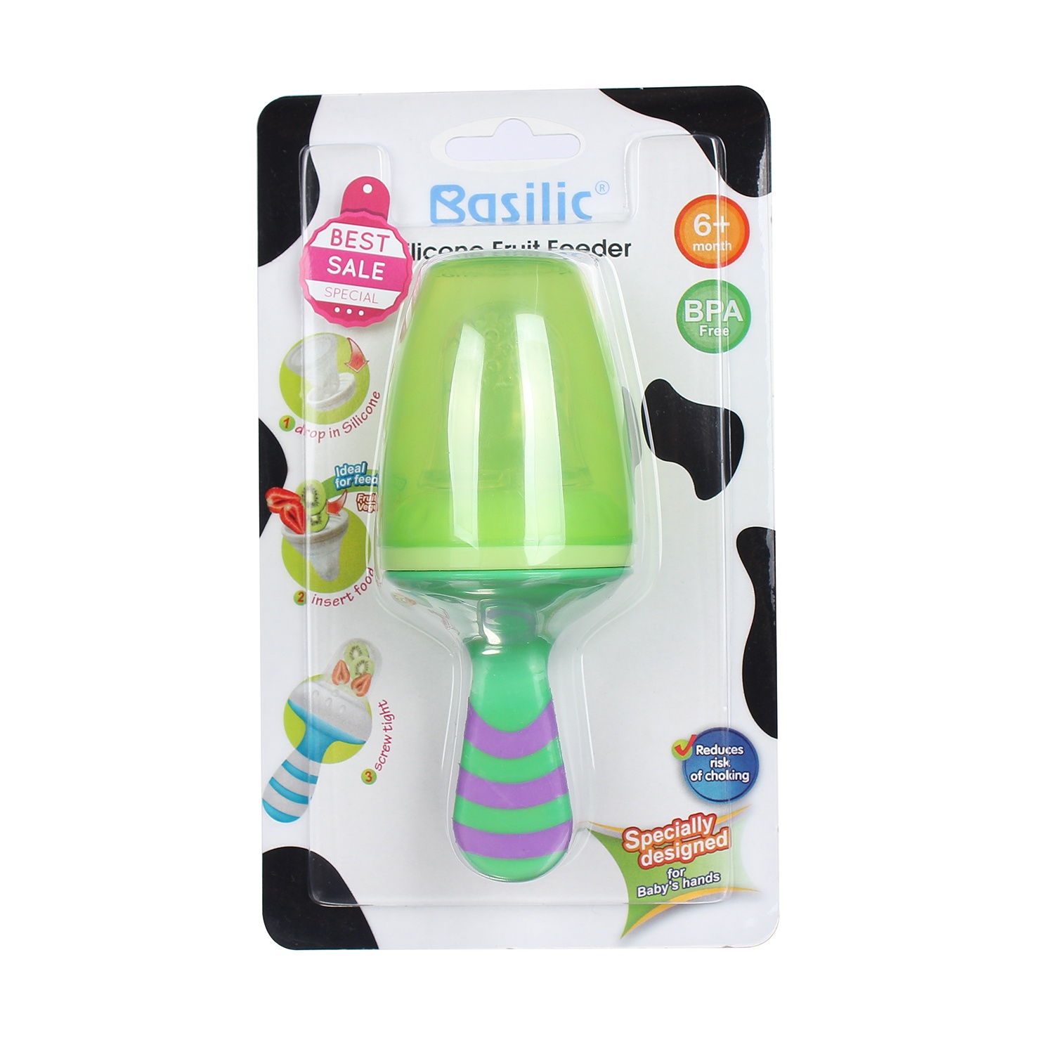 Túi nhai chống hóc cho bé Silicone Basilic D384 hình 1