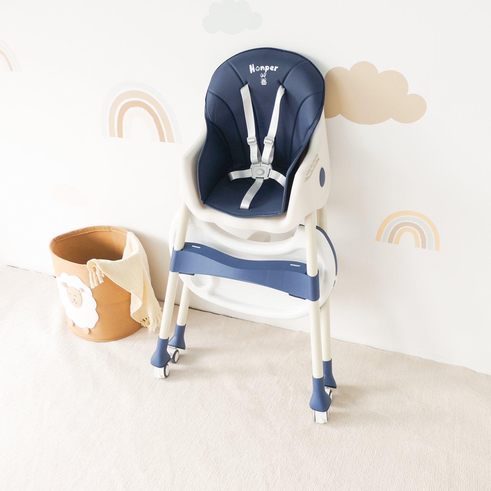 Ghế ăn dặm Honper gấp gọn HP-002 hình 4