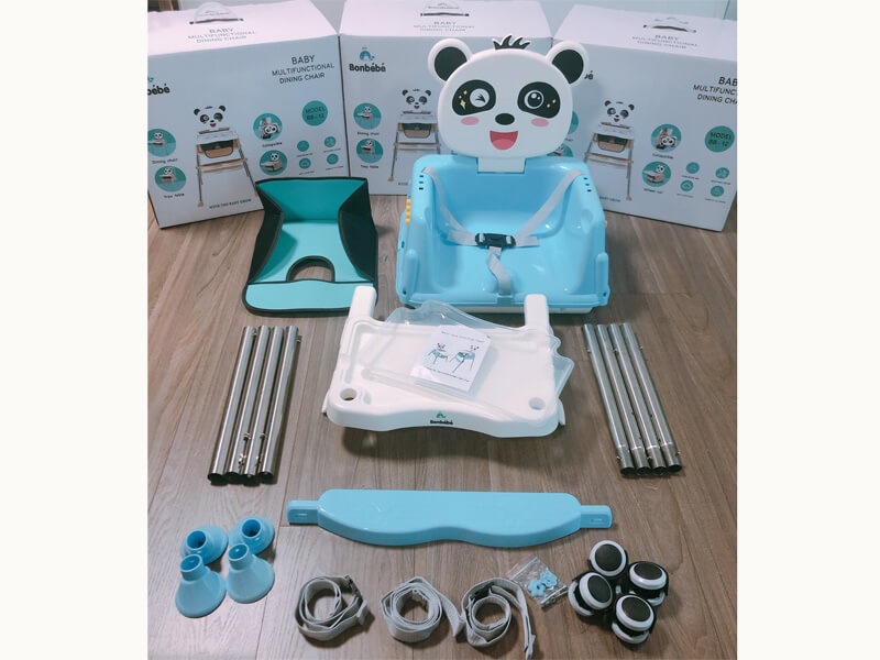 Ghế ăn dặm Bonbébé BB-12 đa năng hình gấu hình 2