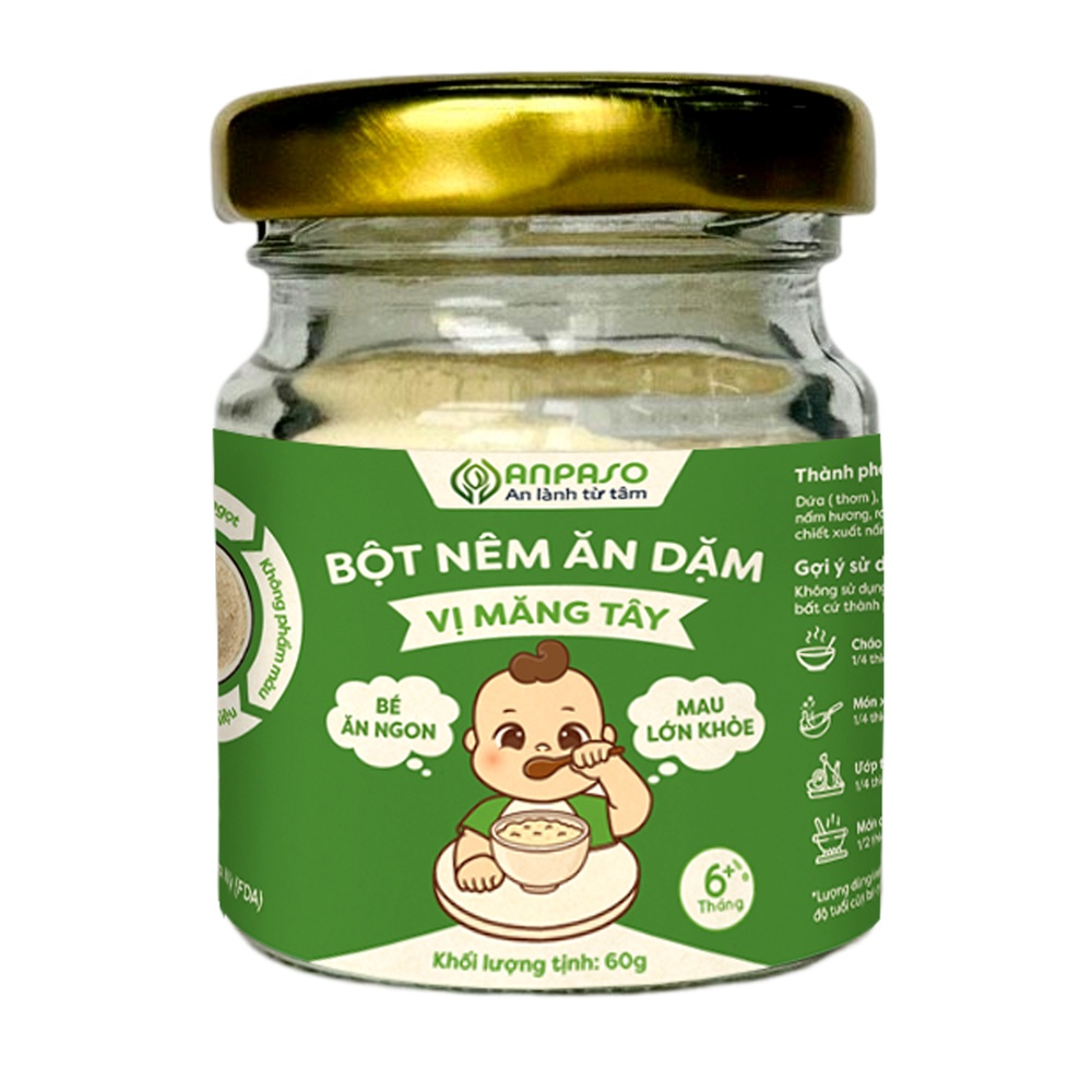 Bột nêm ăn dặm Anpaso vị măng tây 60g hình 1