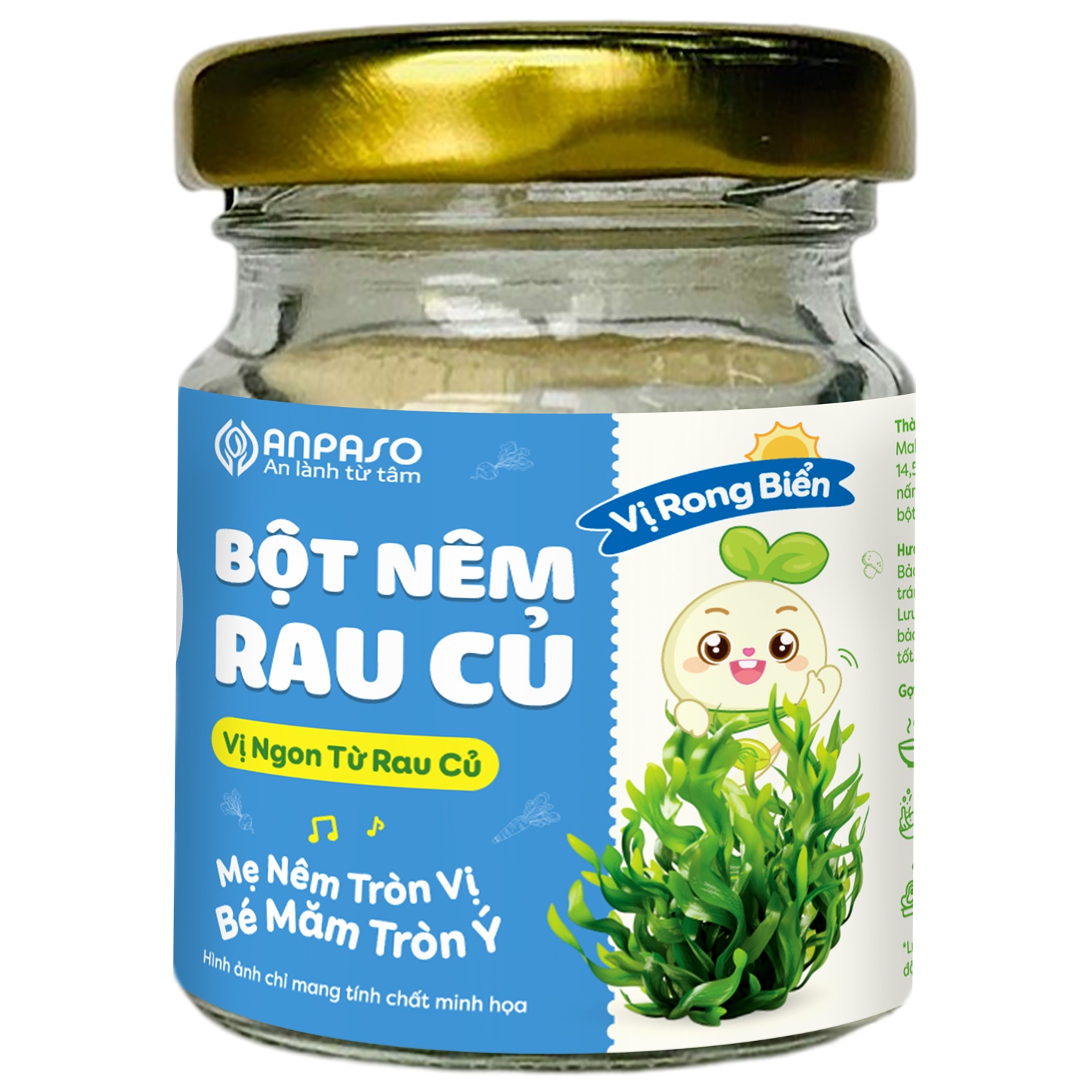 Bột nêm ăn dặm Anpaso vị rong biển 60g hình 1