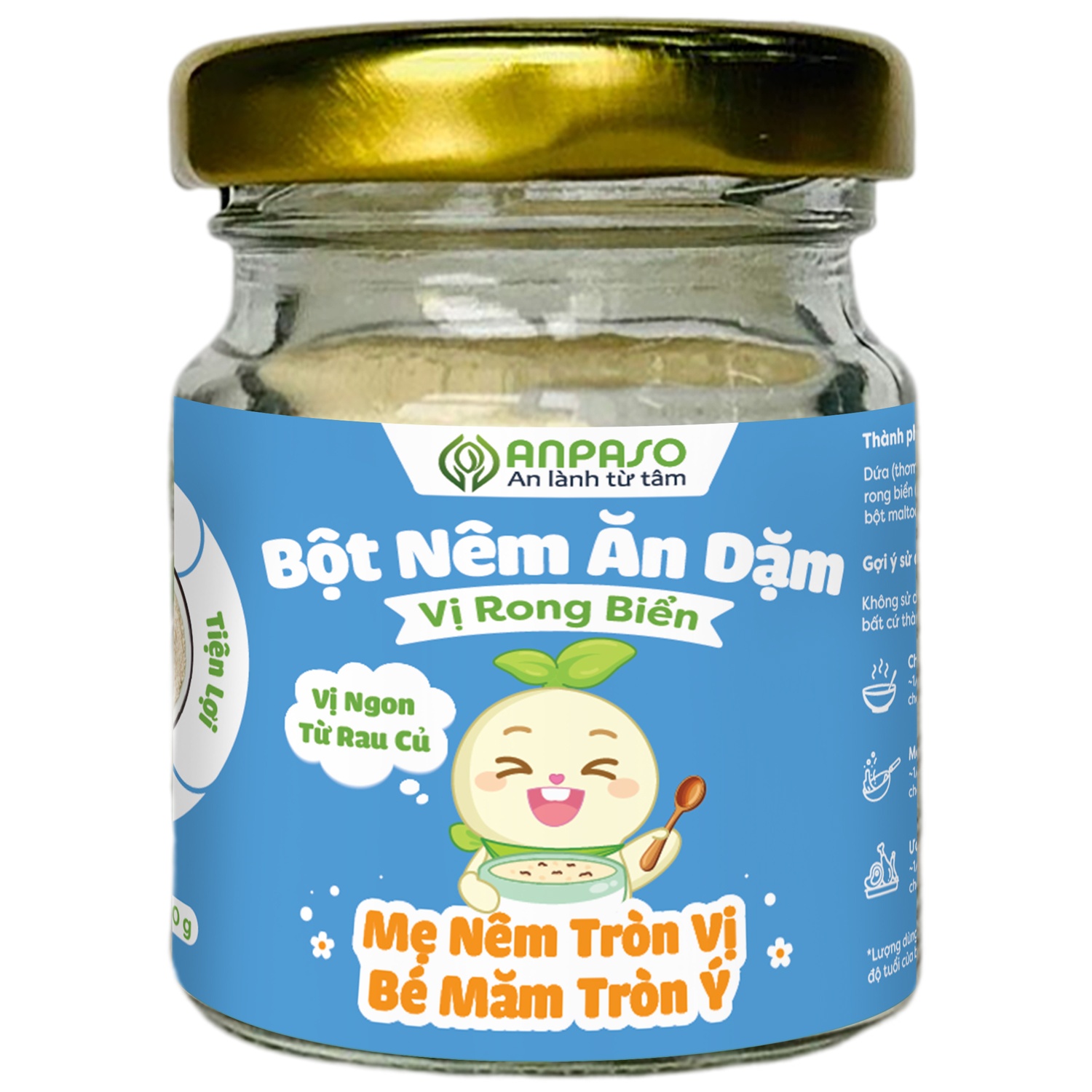 Bột nêm ăn dặm Anpaso vị rong biển 60g