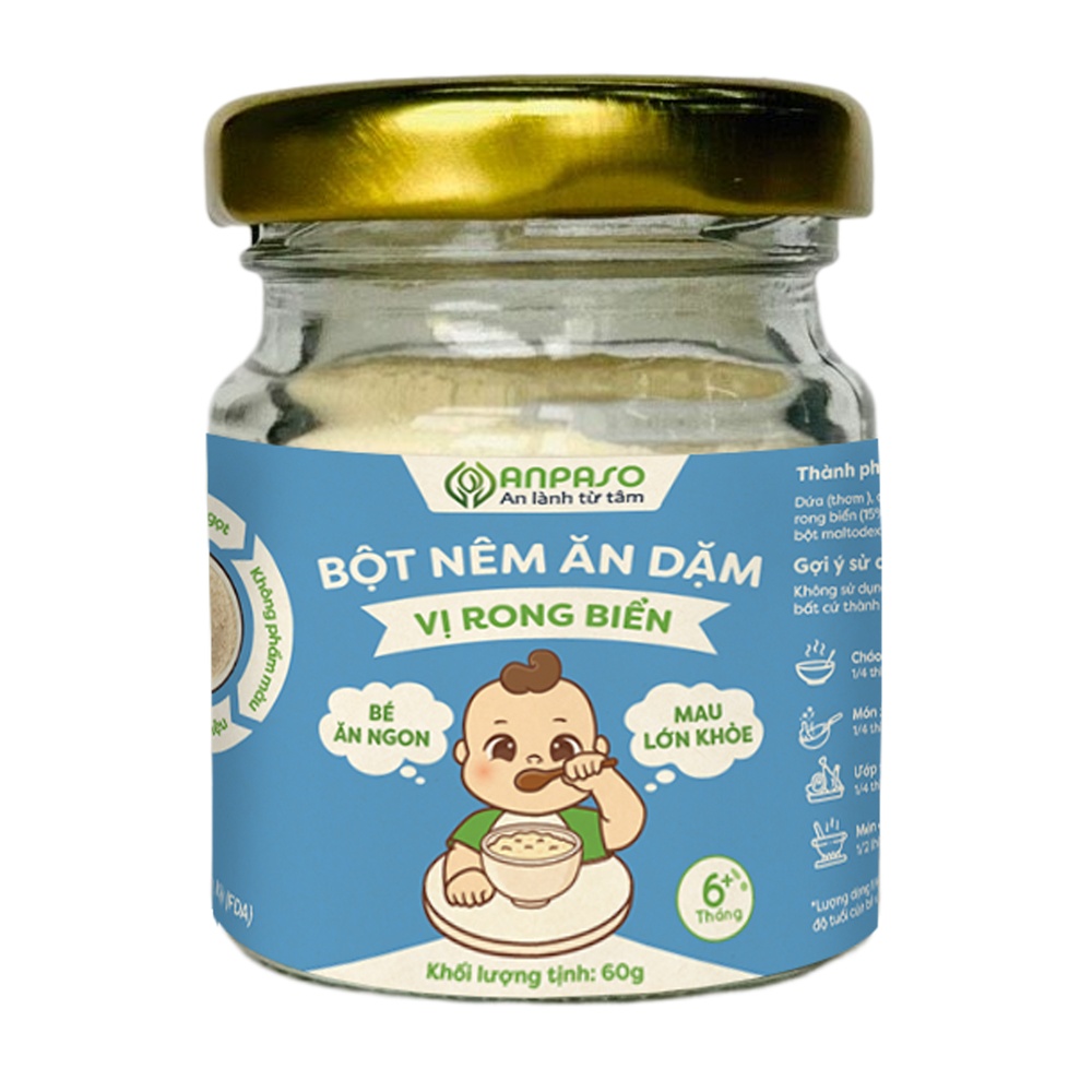 Bột nêm ăn dặm Anpaso vị rong biển 60g hình 1