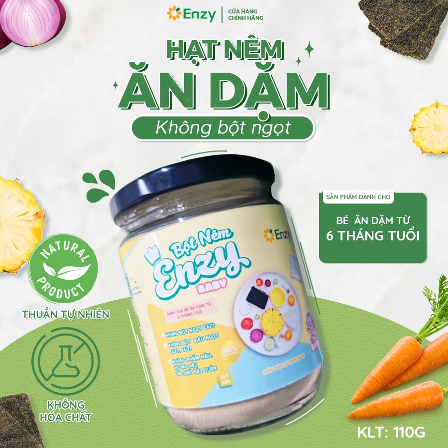 Bột nêm Enzy baby hũ 110g hình 3