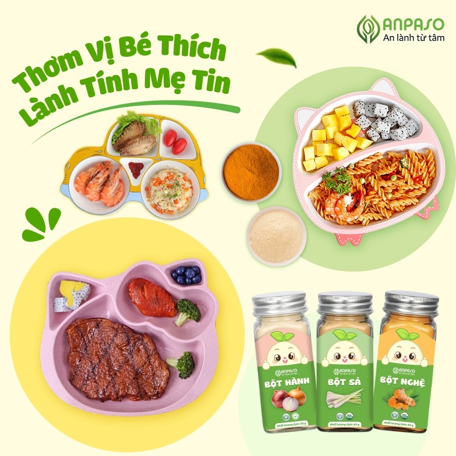 Bột nghệ hữu cơ cho bé Anpaso 50g (6M+) hình 3