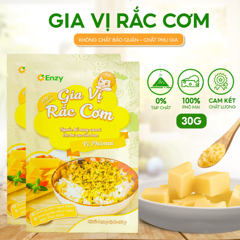 Gia vị rắc cơm Enzy vị phô mai gói 30g hình 3