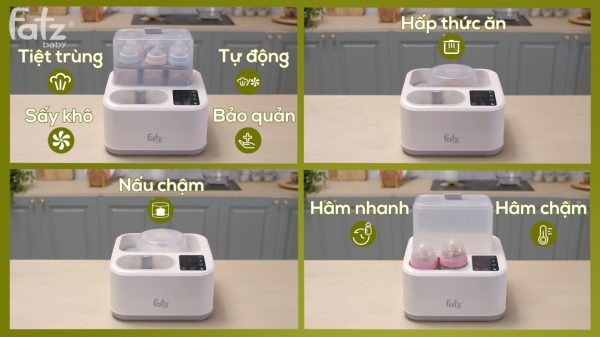 Máy tiệt trùng sấy khô tích hợp hâm sữa Fatz Captain 2 FB4315SL hình 4